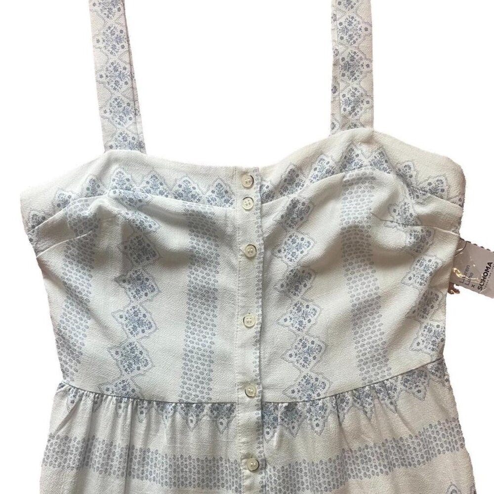 White And Blue Floral